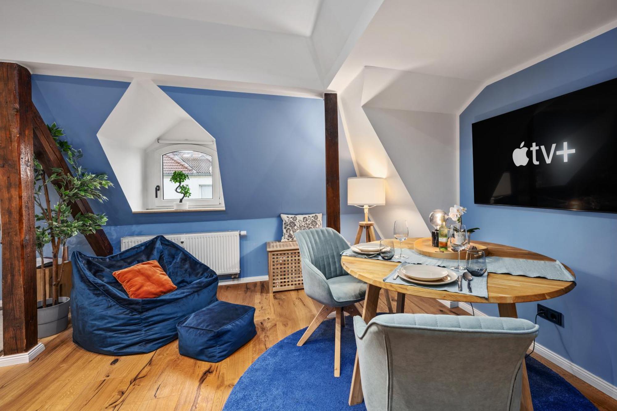 Edler Wohnraum Modernes Vorstadtstudio Mit Emma-Bett, Garten & Kaffeevollautomat Zwickau Exterior foto
